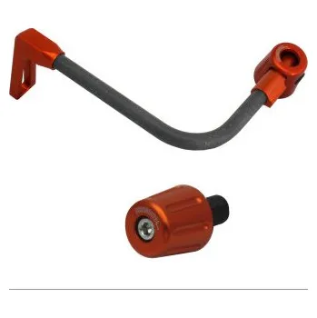 Lever guard ACCOSSATO with black hose and joint left, carbon DE010-051-TP-16