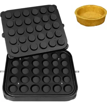 Vaflovač G.Gastro Commercial Tartlet Machine Plates for TMPIC – Round - 30-hole - Ø 50 mm