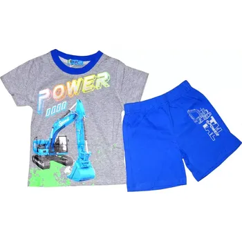 Chlapecké pyžamo Chlapecké pyžamo Kugo, krátké, (9219-2) - Bagr, vel. 104