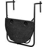 Půlkruhový skládací balkonový stolek na…