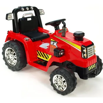 Dětské elektrovozidlo Elektrický traktor s mohutnými koly 12 V červený