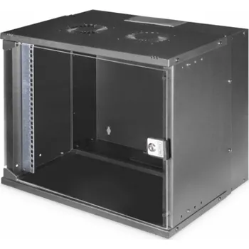 Rozvaděč DIGITUS DN-49205 Nástěnná skříň 9U, SOHO PRO, nesmontovaná, 19", 460 x 540 x 400 mm, černá (RAL 9005)