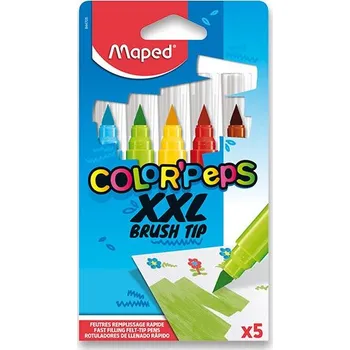 Výtvarná sada Fixy Maped Color´Peps XXL Brush, 5 barev