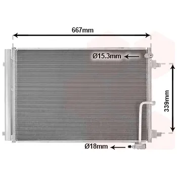 Výparník klimatizace Kondenzátor, klimatizace VAN WEZEL 03015700