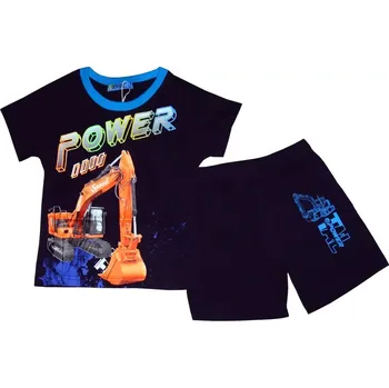 Chlapecké pyžamo Chlapecké pyžamo Kugo, krátké, (9219-1) - Bagr, vel. 98