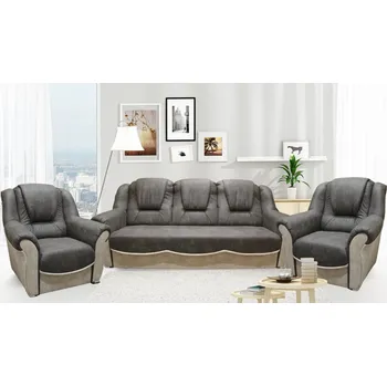 Obývací stěna FALCO Sedací souprava Bára 3f+1+1 šedá