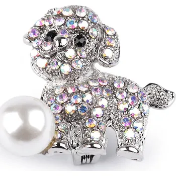 Brož Brož s broušenými kamínky pes