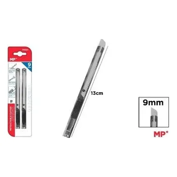 Set školních potřeb Nóż do papieru wysuwany czarny 9mm 2szt