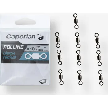 CAPERLAN Obratlík Rolling Black Nickel 10 ks 22