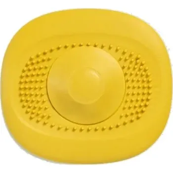 Odtoková mřížka se zachytávačem vlasů pro umyvadlo - Žlutá