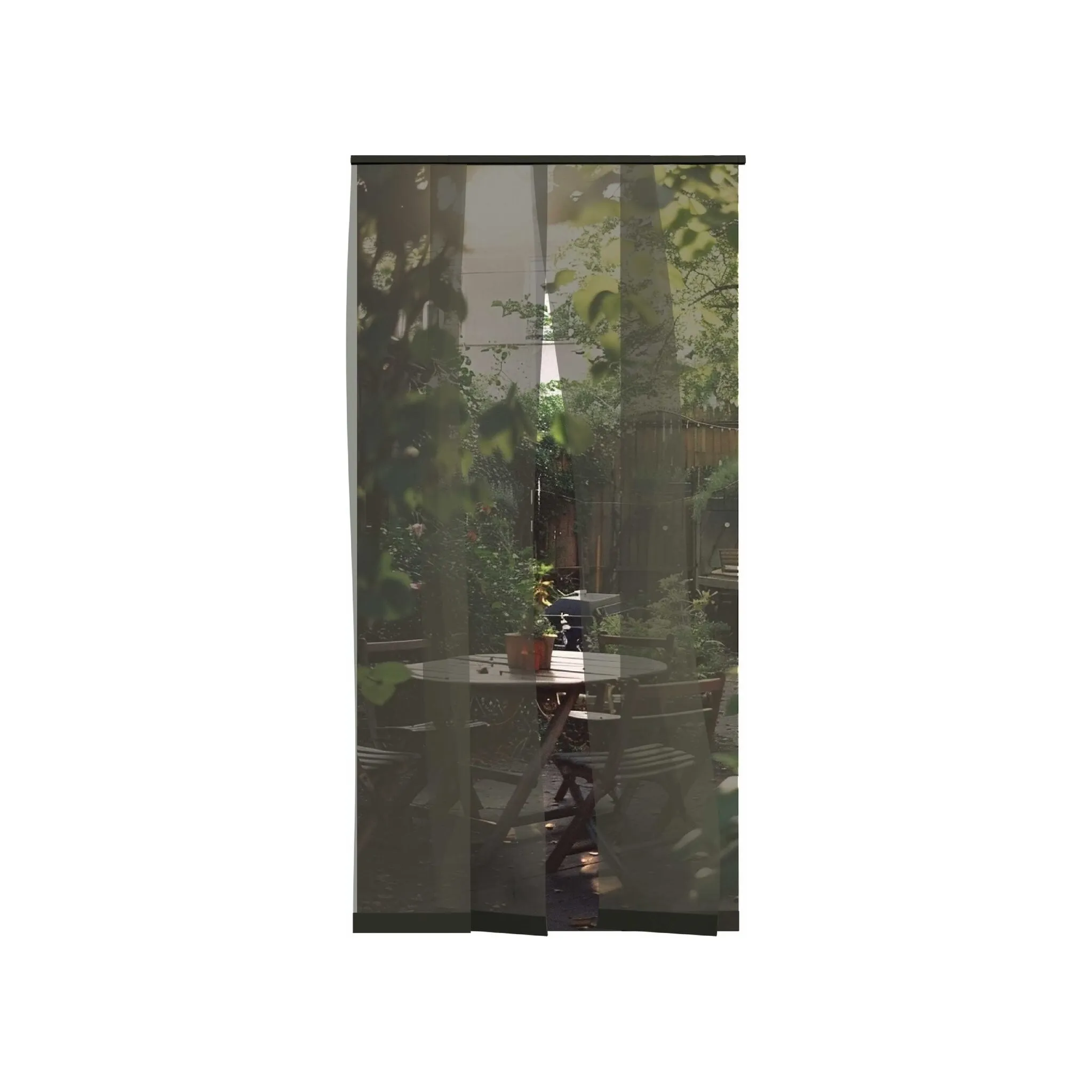 Fotografie 2 - Síť proti hmyzu Onpira B 0983 teleskopická lamelová dveřní síť proti hmyzu 70-100 x 220 cm černá