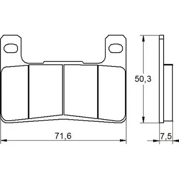 Brzda pro motocykl Brzdové destičky ACCOSSATO AGPA109 ZXC
