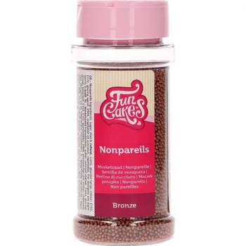 Jedlá dekorace na dort Bronzové perličky v dóze