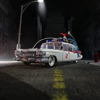 autíčko Ghostbusters - sběratelský model 1/18 Ecto-1 (1984) Plasma Series