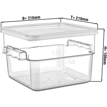 Dóza na potraviny G.Gastro Dóza na potraviny vč. víka - 1,9L