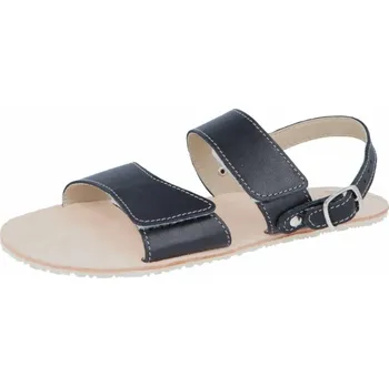 Dívčí obuv Dámské kožené barefoot sandále Jonap Clea černá Velikost: 42