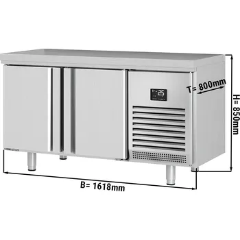 Mraznička G.Gastro Pekárenský mrazicí stůl Premium PLUS - 1618x800mm - se 2 dveřmi