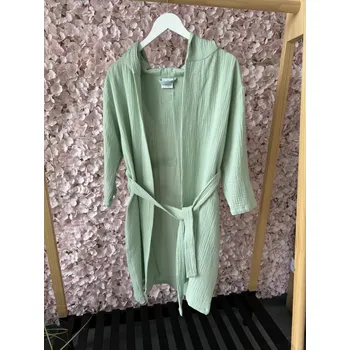 Dívčí župan Mimilove Mušelínový župánek pro větší děti 6 -10 let Mentol