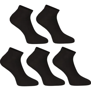 5PACK ponožky Nedeto nízké bambusové černé (5PBN01) L Možnost vrácení zboží ZDARMA do 120 dnů!