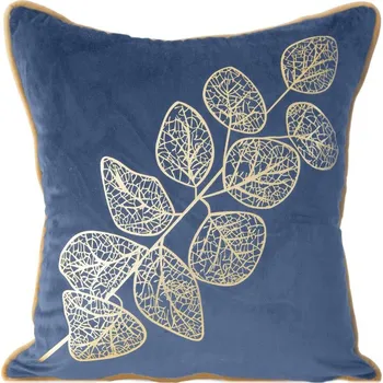 Povlak na dekorativní polštářek ArtFir Povlak na polštář LIST | modrá 45 x 45 cm