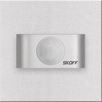 Nástěnné svítidlo LED svítidlo orientační SKOFF Tango PIR 120 Motion Sensor 230 V AC 0,6 W IP20 PIR 120o aluminium