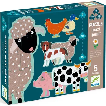 Puzzle Ovečka a přátelé - 9, 12, 15 dílků