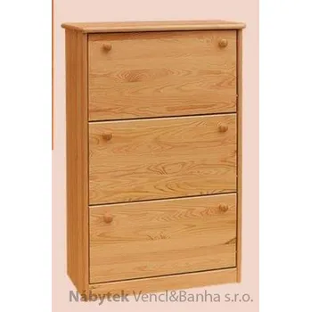 Botník dřevěný botník z masivního dřeva borovice drewfilip 4 hladké