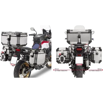 Zavazadlo na motocykl PL1161CAM trubkový nosič Honda CRF 1000L Africa Twin (18-19) pro hliníkové boční kufry TREKKER OUTBACK