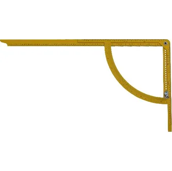 Úhloměr Hedue Rýsovací úhelník Alpha žlutý