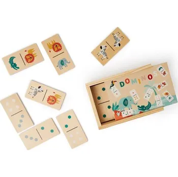 Dřevěná hračka Ostaria Dřevěná hra domino