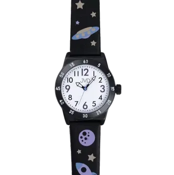 Hodinky JVD Dětské chlapecké černé hodinky s motivem vesmíru JVD J7225.3