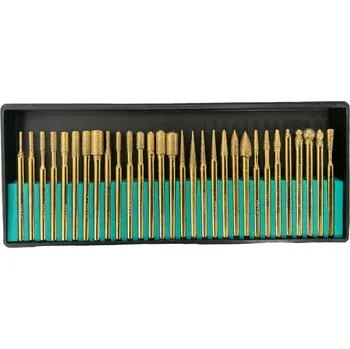 Příslušenství k frézce Titan diamantová brusná tělíska sada 1-6 mm 30ks zrnitost ** 120 **