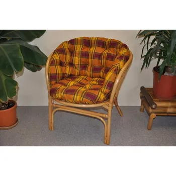 Podsedák Nábytek PEGAS Polstr na křeslo Bahama okrový maxi CZ