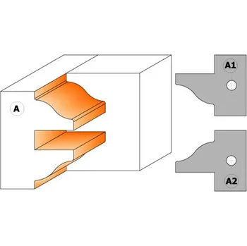Příslušenství k frézce Cmt nůž pro C694015 - pár žiletek A1 25x29,8x2mm