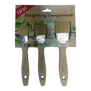 Malířský štětec štětec natírací plochý ECO RECYKLING sada 3díl.(30,40,50mm)