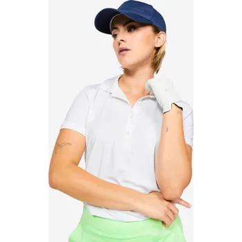 Dámské tričko INESIS Dámské golfové polo s krátkým rukávem WW500 XS BÍLÁ