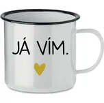 JÁ VÍM. - bílý plecháček 350 ml