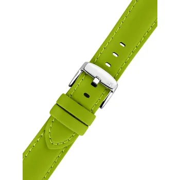Řemínek na hodinky Kožený řemínek Morellato Capri 5761D82.078 M, zelený, recyklovaný materiál - 20 mm