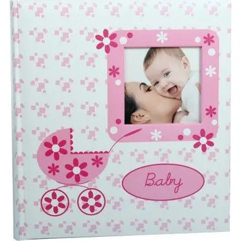 Fotoalbum Dětské fotoalbum na růžky BABY BUGGY růžové kph