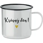 KRÁSNÝ DEN! - bílý plecháček 350 ml