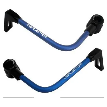 Lever guard ACCOSSATO with blue hose and joint right + left , aluminium DE003-023-TP-16