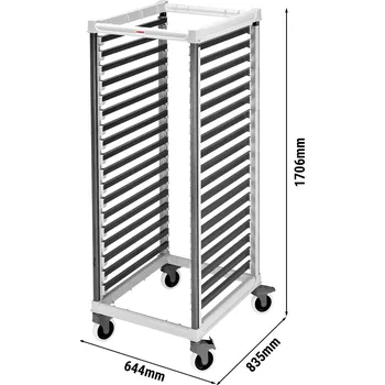 Servírovací stolek G.Gastro CAMBRO | Vozík CAMSHELVING® pro 18x GN nádob 2/1