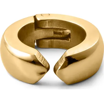 Náušnice Floyd náušnice kroužek klips ve zlaté barvě - Lucleon