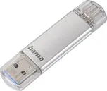 Hama Flash Pen Laeta, USB-C/USB-A 3.1, 256 GB, 40 MB/s, stříbrný
