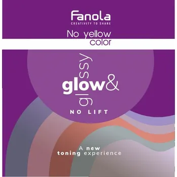 Barva na vlasy Fanola No Yellow Color Glow & Glossy NO LIFT COLOR CHART - vzorník GLOW&GLOSSY