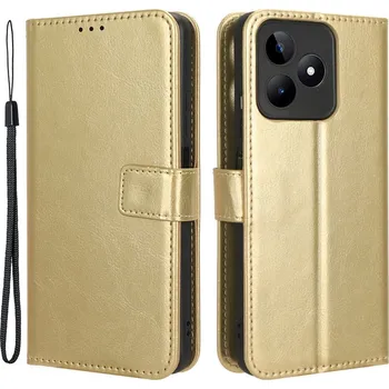 Pouzdro na mobilní telefon Crazy knížkové pouzdro na Realme Note 50 - zlaté