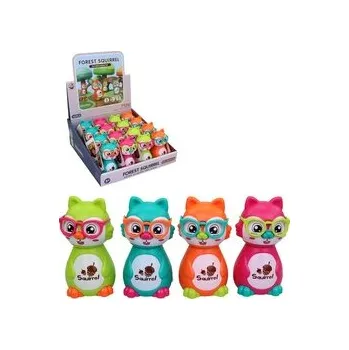 plyšák Veverka na stisknutí, 10 cm