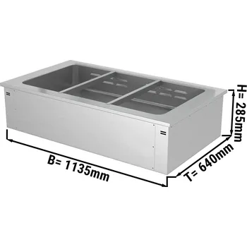 Lednice G.Gastro Vestavěná Bainmarie - 1,1 m - řada A