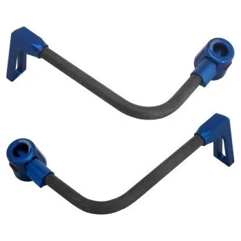 Lever guard ACCOSSATO with black hose and joint right + left , carbon DE008-048-TP-12