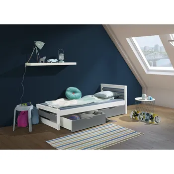 Postel Kama s úložným prostorem borovice masiv